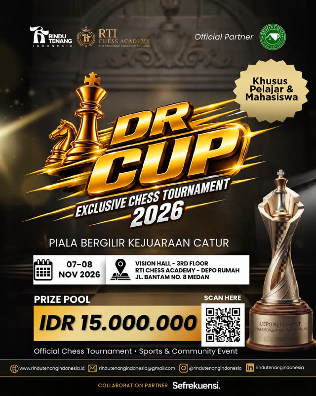 Poster DR CUP Exclusive Chess Tournament